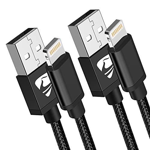 iPhone Charger,Nylon Lightning Cable 2pack, High Speed Data Sync Transfer Cord for iPhone, iPad