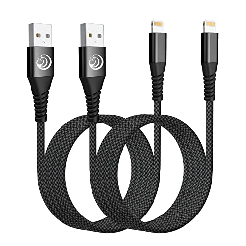 iPhone Charger,Nylon Lightning Cable 2pack, High Speed Data Sync Transfer Cord for iPhone, iPad