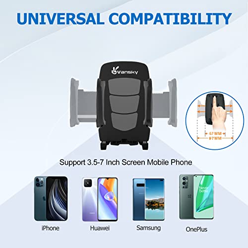 Car Phone Holder Mount, 3-in-1 Universal ,Air Vent Holder Dashboard Mount for iPhone , Samsung Galaxy LG Sony
