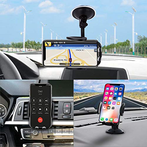 Car Phone Holder Mount, 3-in-1 Universal ,Air Vent Holder Dashboard Mount for iPhone , Samsung Galaxy LG Sony