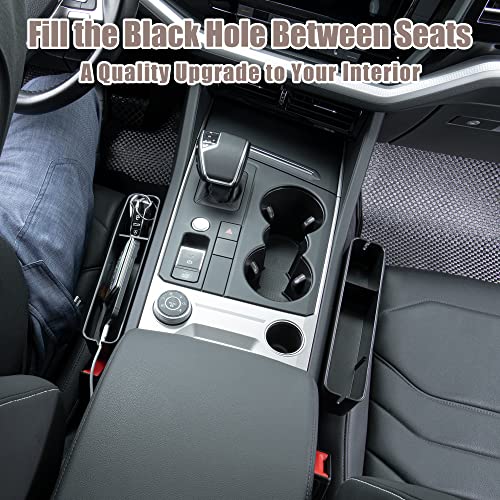 Car Seat Gap Filler Organizer with Storage Box for Seat Organizer Between Seats, Car Organizers and Storage Front Seat Gap, 2 Pack Universal Fit