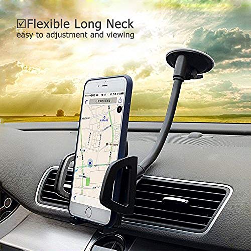 Car Phone Holder Mount, 3-in-1 Universal ,Air Vent Holder Dashboard Mount for iPhone , Samsung Galaxy LG Sony