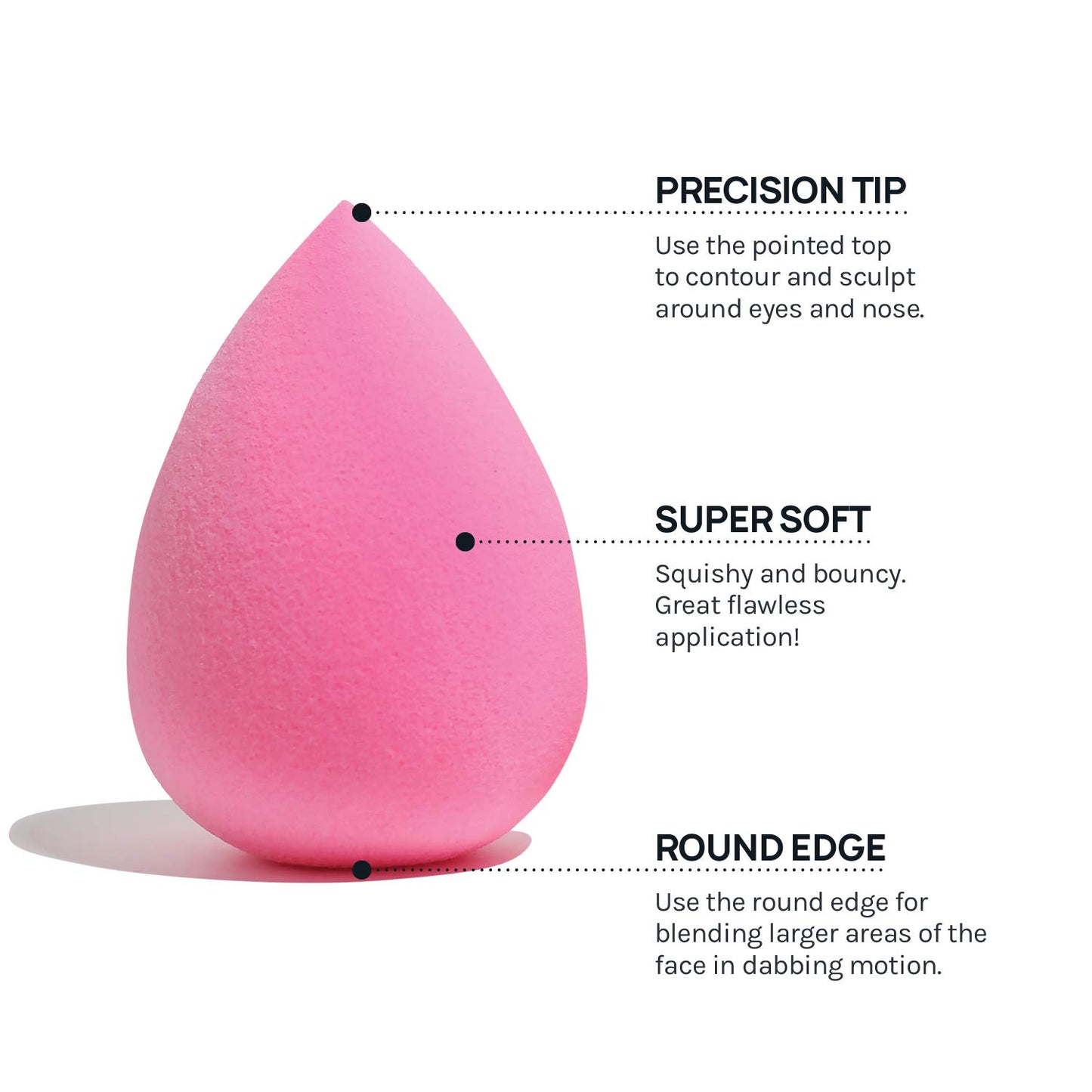 Studio Collection Makeup Sponge Set Makeup Blender Latex Free, Makeup Blender For Powder Cream and Liquid