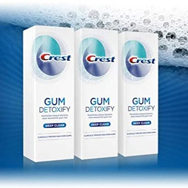 Crest Toothpaste Gum Detoxify Deep Clean, 4.1oz (Pack of 3)