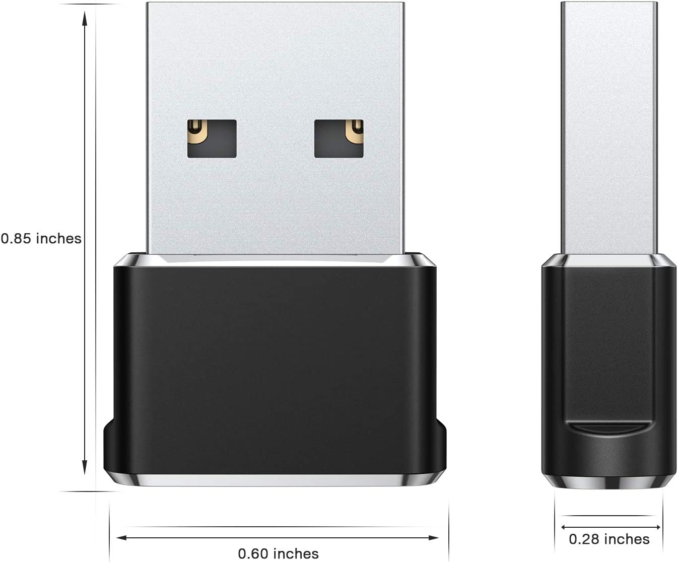 Type C Charger Cable 2 Pack Adapter for iPhone 11 12 13 Mini Pro Max SE,Airpods