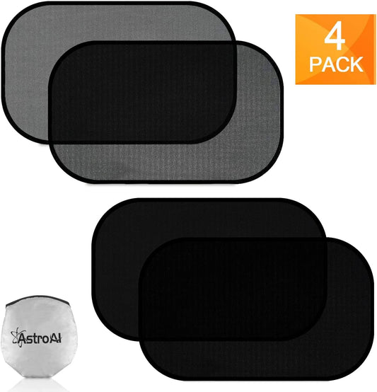 Car Window Shade, Car Window Shade Baby-Cling Sunshade for Side Windows-80GSM UPF50+ Blocks Sun, Glare and Over 97% of UV Rays Protection
