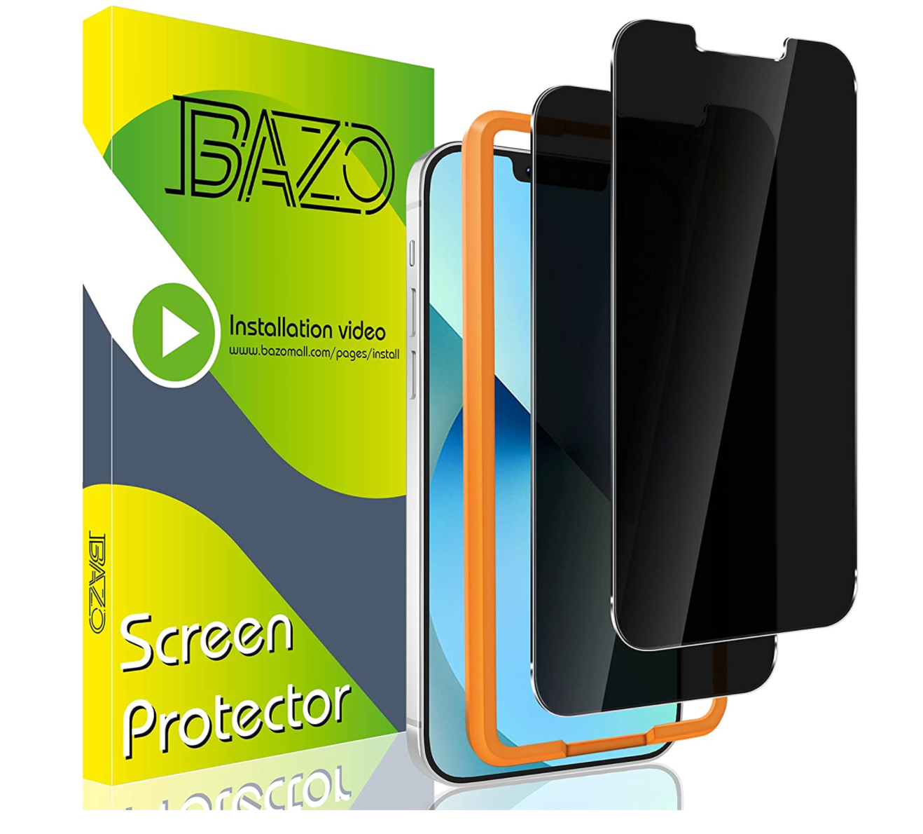 Privacy Screen Protector Compatible for iPhone, Mini Tempered Glass Anti Spy Film