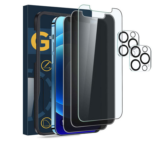 Privacy Screen Protector for iPhone 12/12 Pro 12 ProMax Mini 6.1'' Anti Spy Tempered Glass