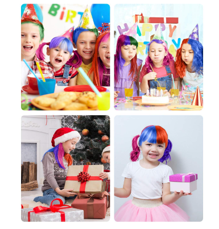 New Hair Chalk Comb Temporary Hair Color Dye for Girls Kids, Washable Hair Chalk