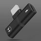 Headphone Adapter Compatible for Lightning Double to Audio Jack and Charger Earphone