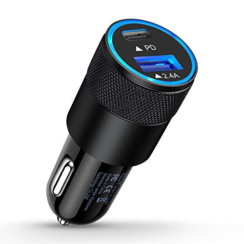 USB Type  C Car Charger AILKIN 30W PD, Fast Power Charging Lighter Adapter
