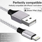 5Pack iPhone Charger Lightning Cable Compatible iPhone 13Pro/13/12Pro Max/12Pro/12/11/Pro/Xs -Silver&White