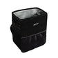 Car Trash Can with Lid and Storage Pockets, 100% Leak-Proof , Waterproof Car Garbage Can, Multipurpose Trash Bin for Car - Black