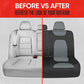 Car Back Seat Cover AquaShield Waterproof, Gray – Padded Neoprene Rear Bench Seat Cover for Cars, Ideal Back Seat Protector for Kids & Dogs, Interior Cover for Auto Truck Van SUV
