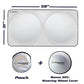 Car Windshield Sunshade Magnelex with Bonus Steering Wheel Cover Sun Shade. Reflective Polyester Blocks Heat and Sun. Foldable Sun Shield That Keeps Your Vehicle Cool (Large 63 x 33.8 in)