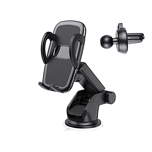 Cell Phone Holder,Phone Mount Dashboard Windshield Air Vent Adjustable Mount for iPhone, Android