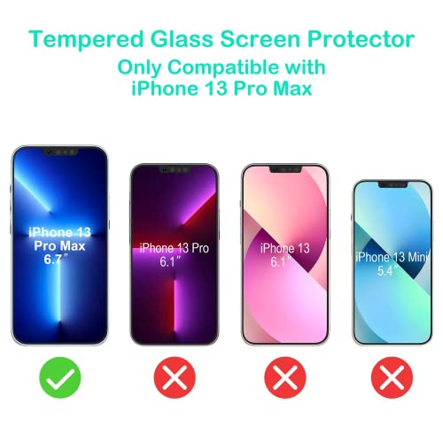 [2+2] Pack Screen Protector 6.7Inch for iPhone 13 Pro Max