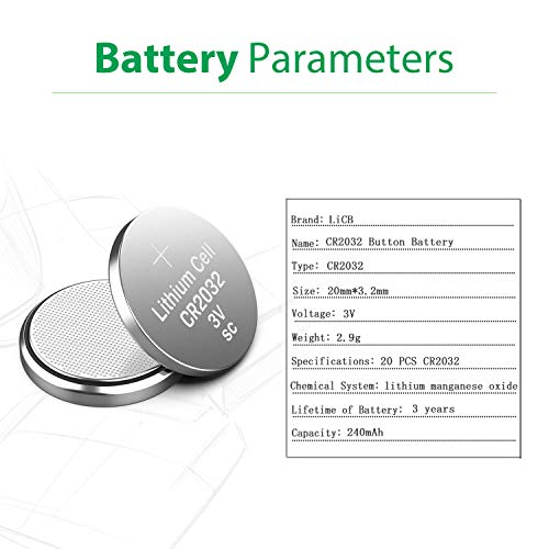 Lithium Batteries  CR2032 , Long-Lasting & High Capacity,3 Volt Coin & Button Cell