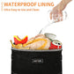 Car Trash Can with Lid and Storage Pockets, 100% Leak-Proof , Waterproof Car Garbage Can, Multipurpose Trash Bin for Car - Black