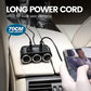 Dual USB Car Charger 12V Cigarette Lighter Adapter 3 Socket Lighter Splitter with LED Voltage Display by YANTU