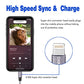 iPhone Charger 6ft/10ft 3Pack Lightning Cable,Nylon Braided High Speed Data Sync Transfer For iPhone iPad iPod