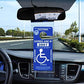 Ultra Transparent Handicap Parking Permit Placard Protective Holder Cover with Large Hanger  (Set of 2)