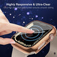 [4-Pack] Case Built in Tempered Glass Screen Protector Compatible with Apple Watch Series 7 45mm/41mm