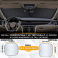 Car Windshield Sun Shade 2-Piece | Durable 230T Polyester Sun Shield for Front Window Blocks UV Rays | Foldable Automotive Interior Accessories for Sun Protection | Small (23.5 x 29 inches)
