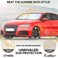 Car Windshield Sun Shade 2-Piece | Durable 230T Polyester Sun Shield for Front Window Blocks UV Rays | Foldable Automotive Interior Accessories for Sun Protection | Small (23.5 x 29 inches)