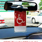 Ultra Transparent Handicap Parking Permit Placard Protective Holder Cover with Large Hanger  (Set of 2)