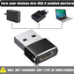 Type C Charger Cable  2 Pack Adapter for iPhone 11 12 13 Mini Pro Max SE,Airpods