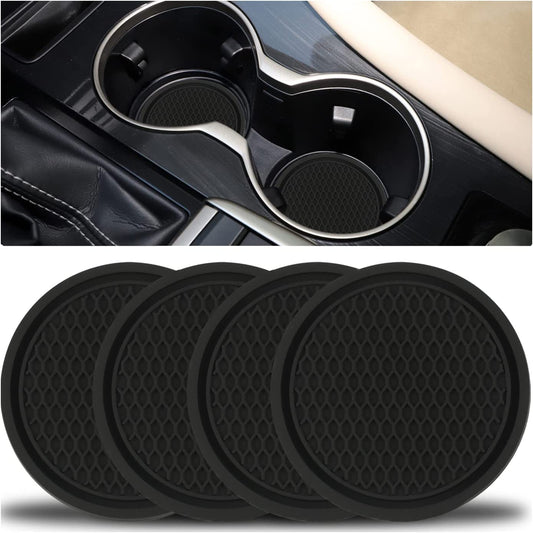Car Cup Coaster, 4PCS Universal Non-Slip Cup Holders Embedded in Ornaments Coaster