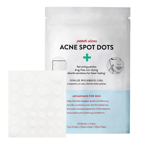 Peach Slices | Acne Spot Dots | Hydrocolloid Acne Patches Cruelty-Free