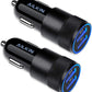 Car Charger 2Pack , 3.4A Fast Charge Dual Port USB Cargador Carro Lighter Adapter for iPhone