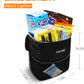 Car Trash Can with Lid and Storage Pockets, 100% Leak-Proof Car Organizer, Waterproof Car Garbage Can