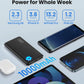 Portable Charger, USB C Slimmest Triple 3A High-Speed 10000mAh Phone Power Bank