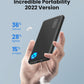 Portable Charger, USB C Slimmest Triple 3A High-Speed 10000mAh Phone Power Bank