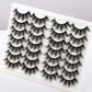 Newcally Lashes False Eyelashes Dramatic 20MM Faux Mink Lashes Pack 14 Pairs Wispy Long Thick Fluffy Strip Eye Lashes