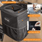Car Trash Can with Lid and Storage Pockets, 100% Leak-Proof Car Organizer, Waterproof Car Garbage Can