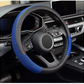 Steering Wheel Cover, Universal 15 inch, Microfiber Leather Viscose, Breathable, Anti-Slip,Warm in Winter and Cool in Summer, Black