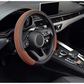 Steering Wheel Cover, Universal 15 inch, Microfiber Leather Viscose, Breathable, Anti-Slip,Warm in Winter and Cool in Summer, Black