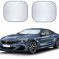 Car Windshield Sun Shade 2-Piece | Durable 230T Polyester Sun Shield for Front Window Blocks UV Rays | Foldable Automotive Interior Accessories for Sun Protection | Small (23.5 x 29 inches)