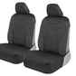 Car Seat Covers AquaShield for Front Seats, Gray – Two-Tone Waterproof Seat Covers for Cars, Neoprene Front Seat Cover Set, Interior Covers for Auto Truck Van SUV