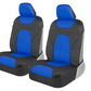 Car Seat Covers AquaShield for Front Seats, Gray – Two-Tone Waterproof Seat Covers for Cars, Neoprene Front Seat Cover Set, Interior Covers for Auto Truck Van SUV