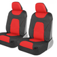 Car Seat Covers AquaShield for Front Seats, Gray – Two-Tone Waterproof Seat Covers for Cars, Neoprene Front Seat Cover Set, Interior Covers for Auto Truck Van SUV