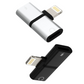 Headphone Adapter Compatible for Lightning Double to Audio Jack and Charger Earphone