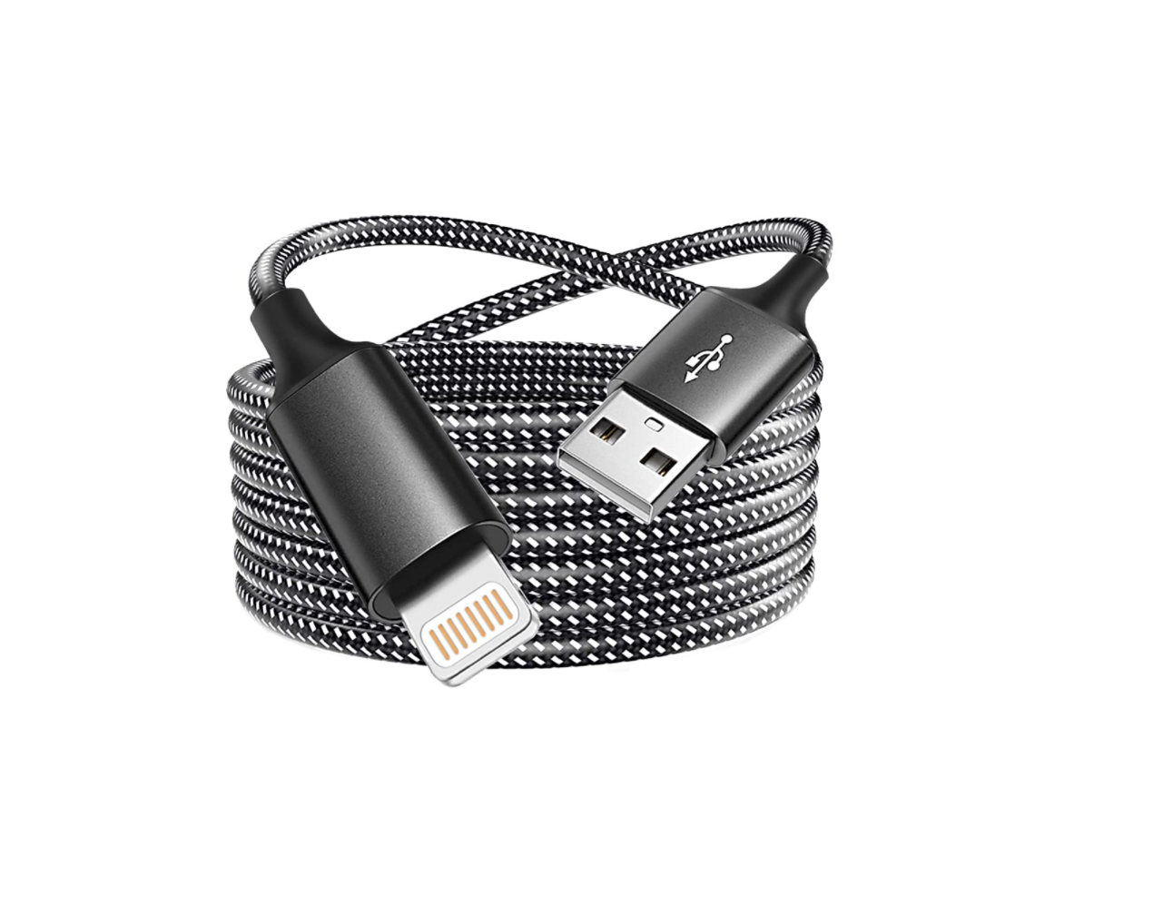 iPhone Charger,Nylon Lightning Cable  2pack, High Speed Data Sync Transfer Cord for iPhone, iPad