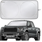 Car Windshield Sunshade Magnelex with Bonus Steering Wheel Cover Sun Shade. Reflective Polyester Blocks Heat and Sun. Foldable Sun Shield That Keeps Your Vehicle Cool (Large 63 x 33.8 in)