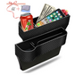 Car Seat Gap Filler Organizer, 2 Pack Multifunctional, Auto Console Side Storage Box with Cup Holders 2 Seat Hooks for Drink, Car Organizer Front Seat for Holding Phone, Sunglasses